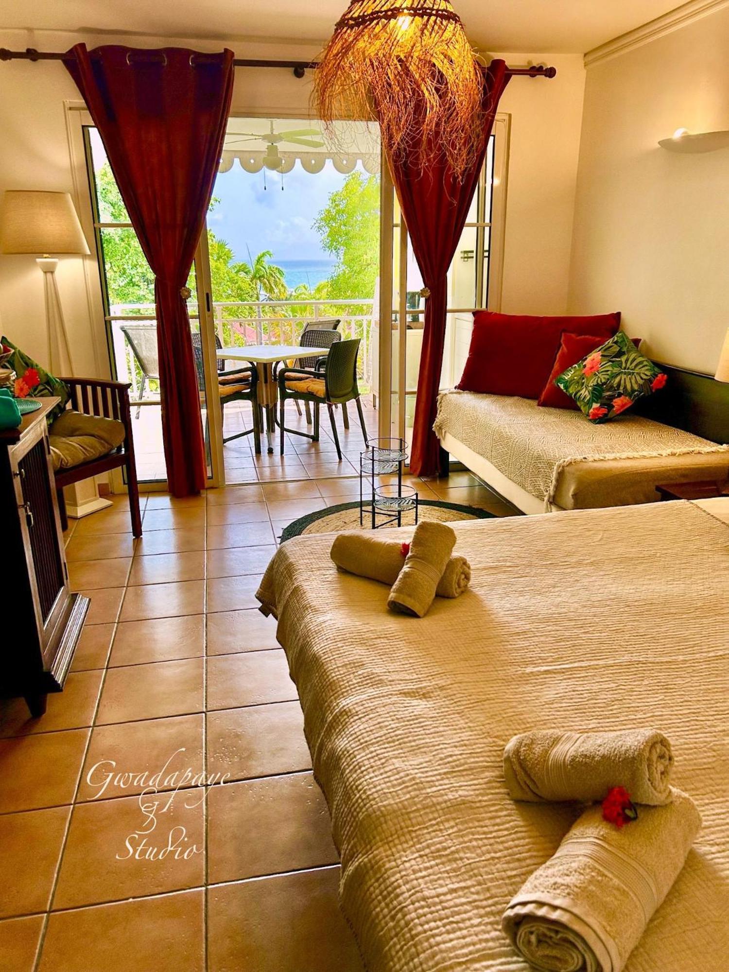 Vue Exclusive Mer Et Volcan, Village Vacances Avec Plage Et Piscine, Les Gwadastudios ساينت آن المظهر الخارجي الصورة